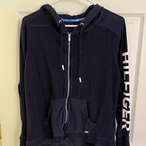 Tommy Hilfiger Dark Blue Mesh Hoodie